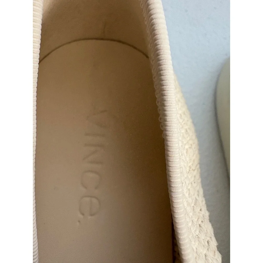 Vince Woven Slip On Sneakers Casual Comfort Shoes Neutral Beige‎ Size 9